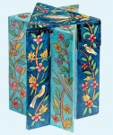 "Flowers" Magen David Tzedakah Box